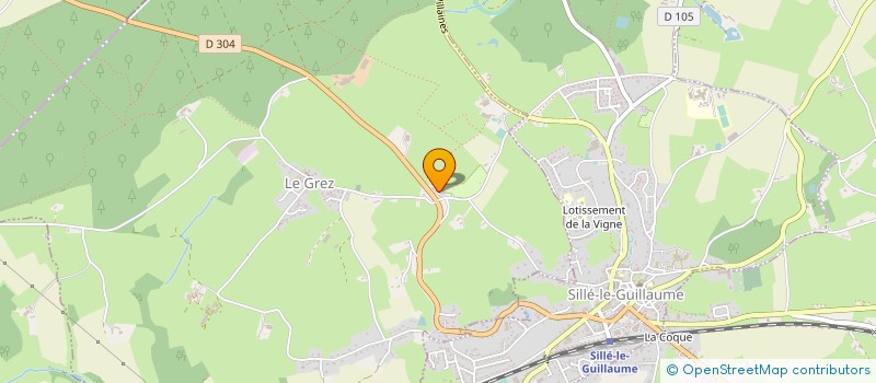 localisation de l'entreprise LES TOURNESOLS  LE GREZ