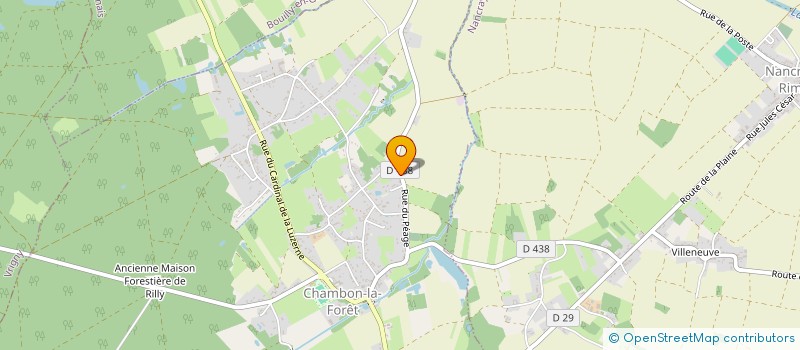 localisation de l'entreprise LES TOURNESOLS à CHAMBON-LA-FORET
