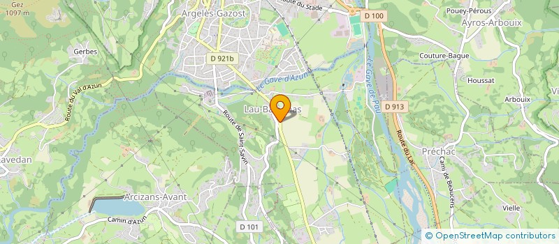 localisation de l'entreprise LES TOURNESOLS  ARGELES-GAZOST