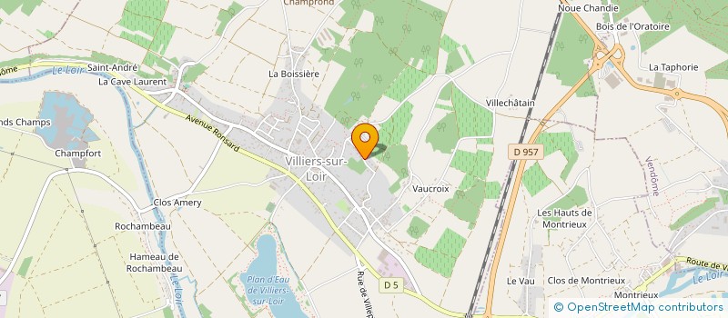 localisation de l'entreprise LES TOURNESOLS  VILLIERS-SUR-LOIR