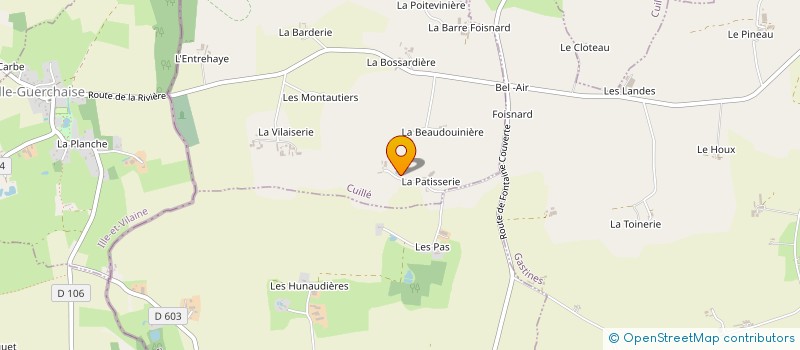 localisation de l'entreprise LES TOURNESOLS  CUILLE