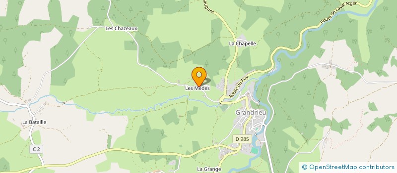 localisation de l'entreprise LES TOURNESOLS  GRANDRIEU