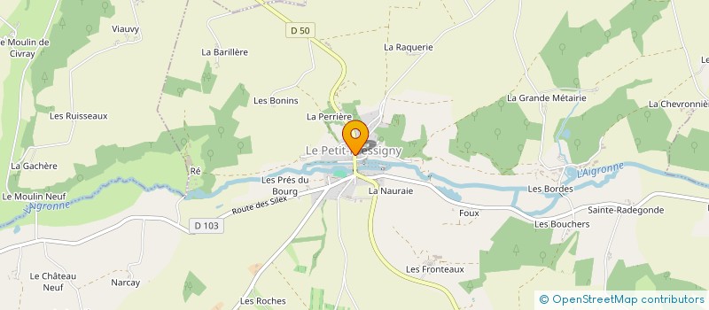 localisation de l'entreprise LES TOURNESOLS  LE PETIT-PRESSIGNY