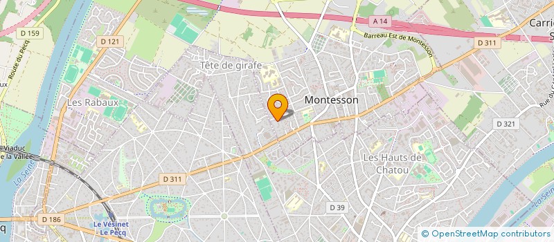 localisation de l'entreprise LES TOURNESOLS  MONTESSON