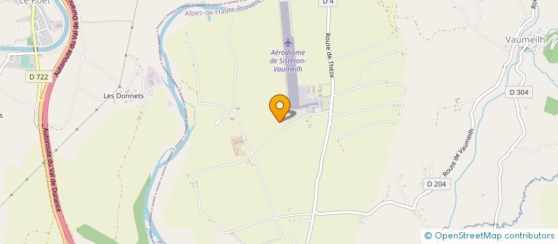 localisation de l'entreprise LES TOURNIAIRES  SISTERON