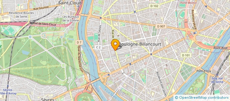 localisation de l'entreprise LES TOURRADES à BOULOGNE-BILLANCOURT