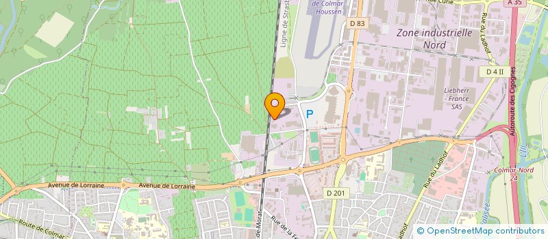 localisation de l'entreprise LES TOURS  COLMAR