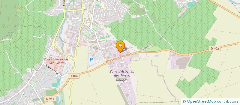 localisation de l'entreprise LES TOURS  EPERNAY