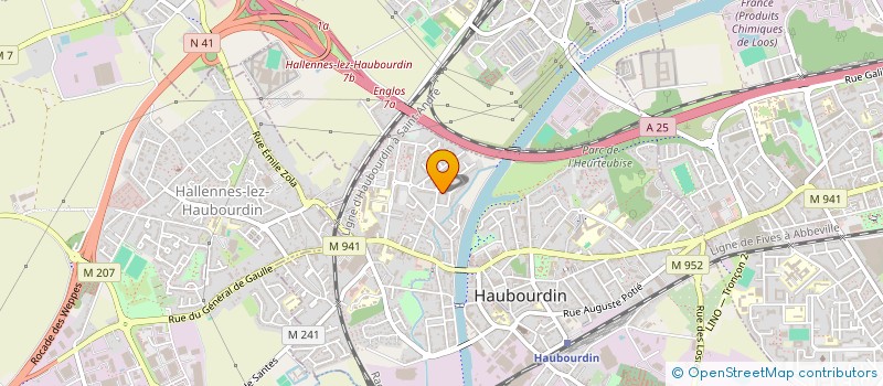 localisation de l'entreprise LES TOURS D HAUBOURDIN  HAUBOURDIN