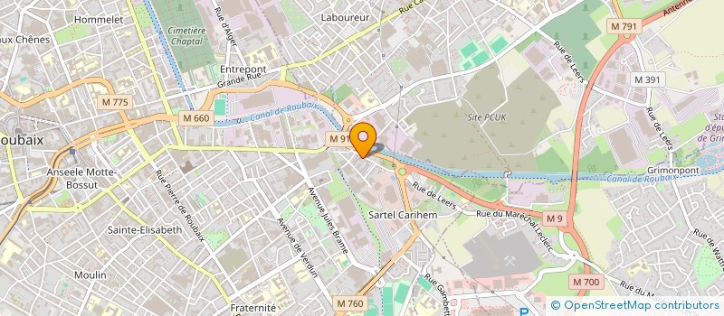 localisation de l'entreprise LES TOURS DE BELEM  ROUBAIX