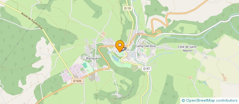 localisation de l'entreprise LES TOURS DE CAYLUS  CAYLUS