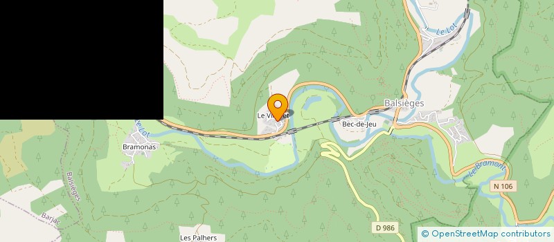 localisation de l'entreprise LES TOURS DU VILLARET  BALSIEGES