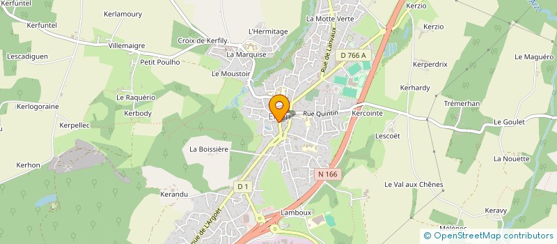 localisation de l'entreprise LES TOURTERELLES  ELVEN