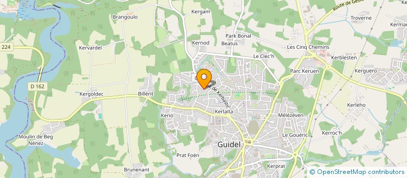 localisation de l'entreprise LES TOURTERELLES  GUIDEL