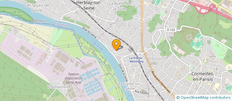 localisation de l'entreprise LES TOURTERELLES  LA FRETTE-SUR-SEINE