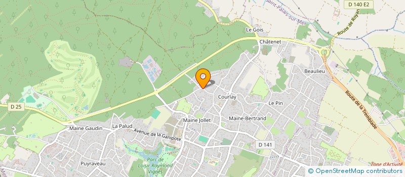 localisation de l'entreprise LES TOURTERELLES  SAINT-PALAIS-SUR-MER