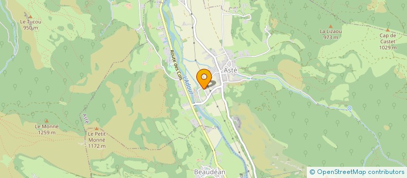 localisation de l'entreprise LES TOURTES D'ASTE  ASTE