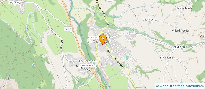 localisation de l'entreprise LES TOURTONNIERS DU CHAMPSAUR VALGO  SAINT-BONNET-EN-CHAMPSAUR