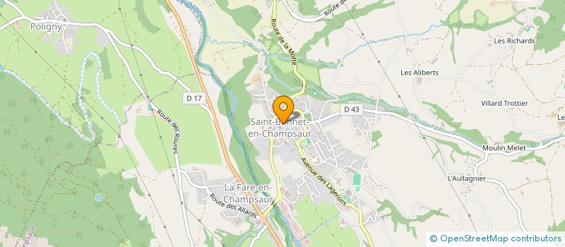 localisation de l'entreprise LES TOURTONS DE PIERROT  SAINT-BONNET-EN-CHAMPSAUR