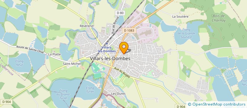 localisation de l'entreprise LES TOUT NEUF à VILLARS-LES-DOMBES