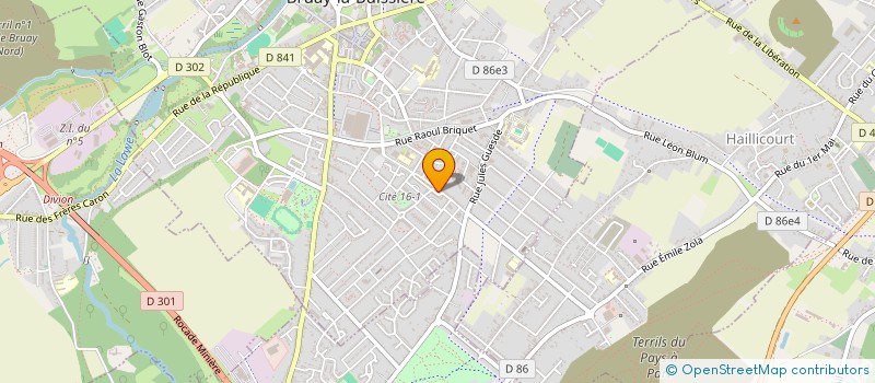 localisation de l'entreprise LES TOUTEMPS à BRUAY-LA-BUISSIERE