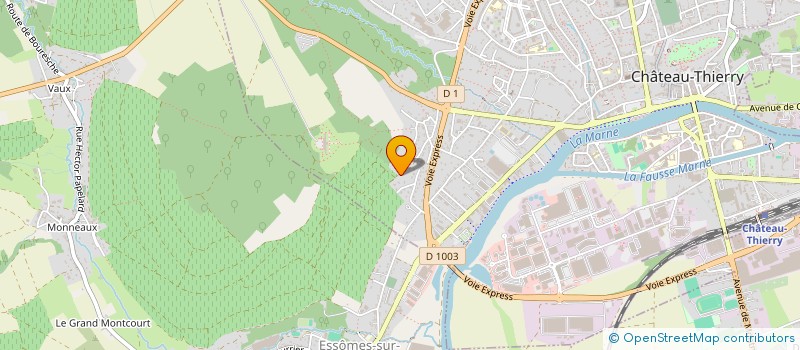 localisation de l'entreprise LES TOUTINES à CHATEAU-THIERRY