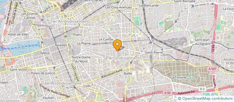 localisation de l'entreprise LES TOWERS BASKET CLUB à MARSEILLE