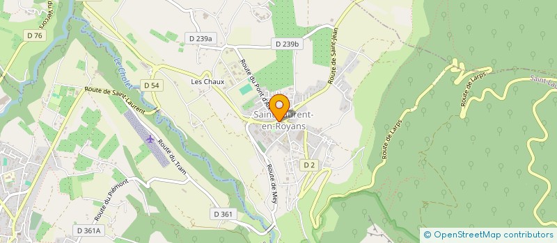 localisation de l'entreprise LES TRACOLS à SAINT-LAURENT-EN-ROYANS