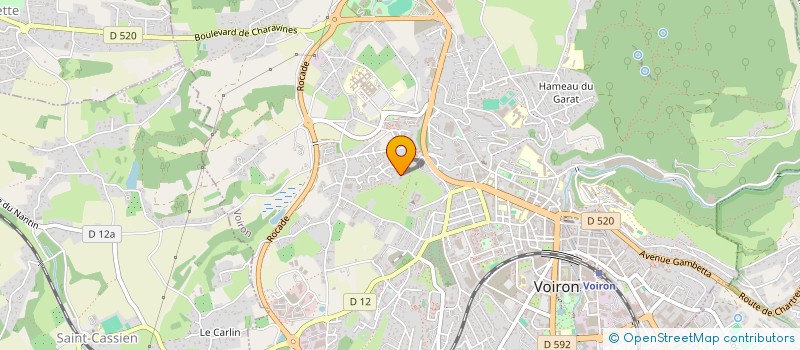 localisation de l'entreprise LES TRACT O PATTES  VOIRON