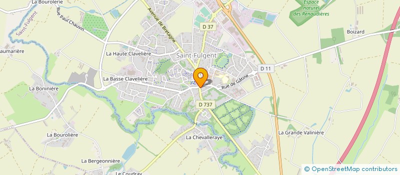 localisation de l'entreprise LES TRADITIONS CAFE BAR RESTAURANT  SAINT-FULGENT