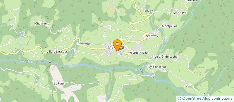 localisation de l'entreprise LES TRAILERS DES ARAVIS  MANIGOD