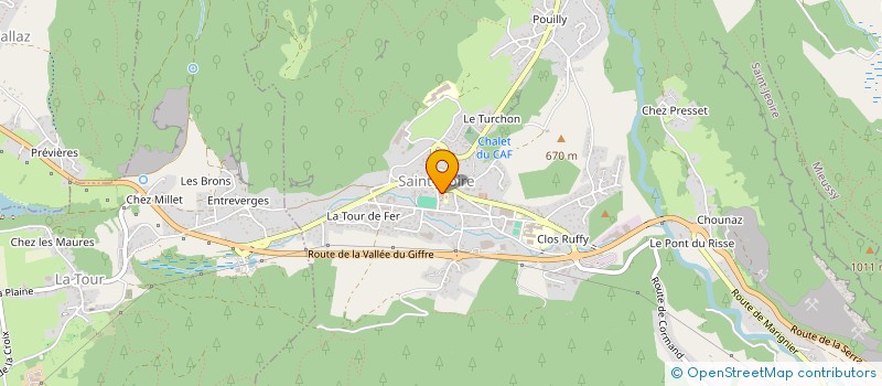 localisation de l'entreprise LES TRAILERS DU MOLE - LES FEROCES  SAINT-JEOIRE