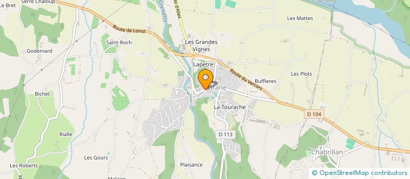 localisation de l'entreprise LES TRAILERS GIVRES DE LA DROME  GRANE