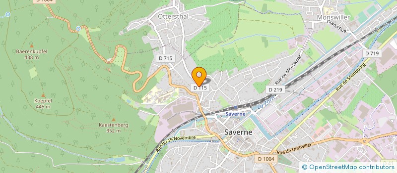 localisation de l'entreprise LES TRAILEURS DE LA ROSE  SAVERNE