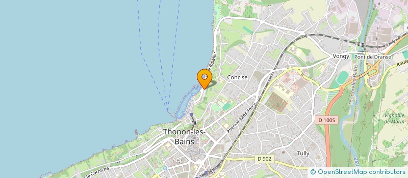 localisation de l'entreprise LES TRAINAGOYES à THONON-LES-BAINS