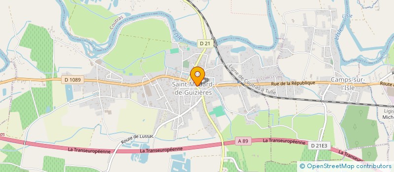 localisation de l'entreprise LES TRAITEMENTS D'AQUITAINE à SAINT-MEDARD-DE-GUIZIERES