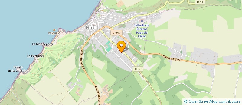 localisation de l'entreprise LES TRAITS DES HAUTES FALAISES  ETRETAT