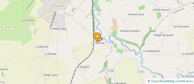 localisation de l'entreprise LES TRAITS SYMPAS  CERENCES