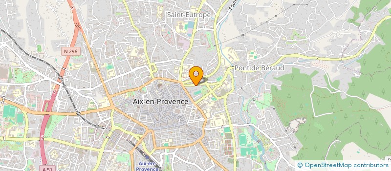 localisation de l'entreprise LES TRAMWAYS DE L'EST à AIX-EN-PROVENCE