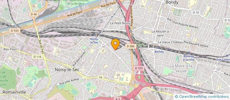 localisation de l'entreprise LES TRANQUILLES à NOISY-LE-SEC