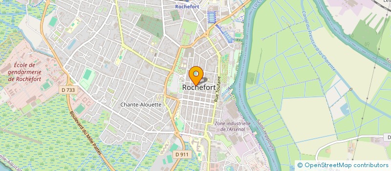 localisation de l'entreprise LES TRANSACTIONS DE L'OCEAN  ROCHEFORT