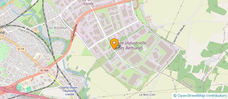 localisation de l'entreprise LES TRANSITAIRES ASSOCIES à SAINT-OUEN-L'AUMONE