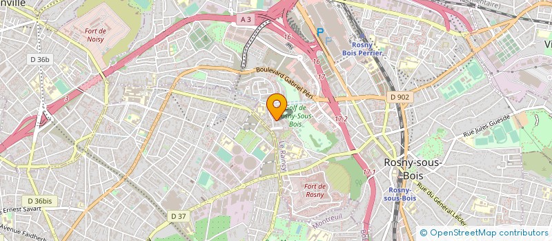 localisation de l'entreprise LES TRANSPORTEURS DE FRANCE à ROSNY-SOUS-BOIS