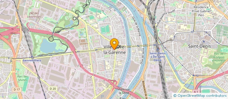 localisation de l'entreprise LES TRANSPORTS BORGI LTB à VILLENEUVE-LA-GARENNE