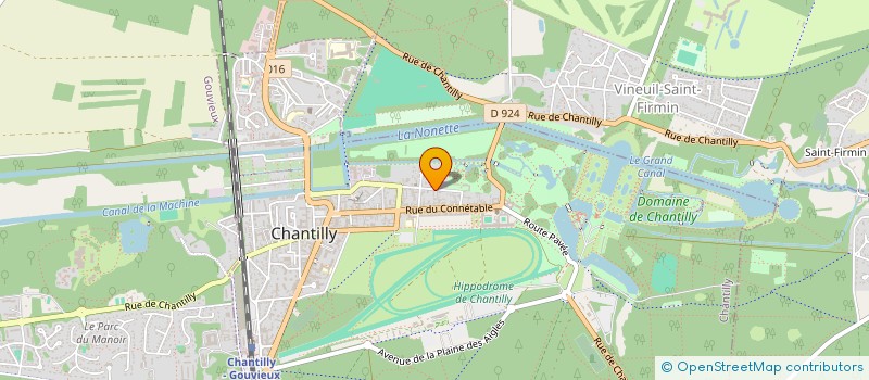 localisation de l'entreprise LES TRANSPORTS CANTILIENS  CHANTILLY