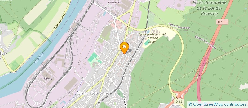 localisation de l'entreprise LES TRANSPORTS COURONNAIS à GRAND-COURONNE