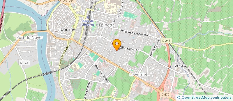 localisation de l'entreprise LES TRANSPORTS DE FLO  LIBOURNE