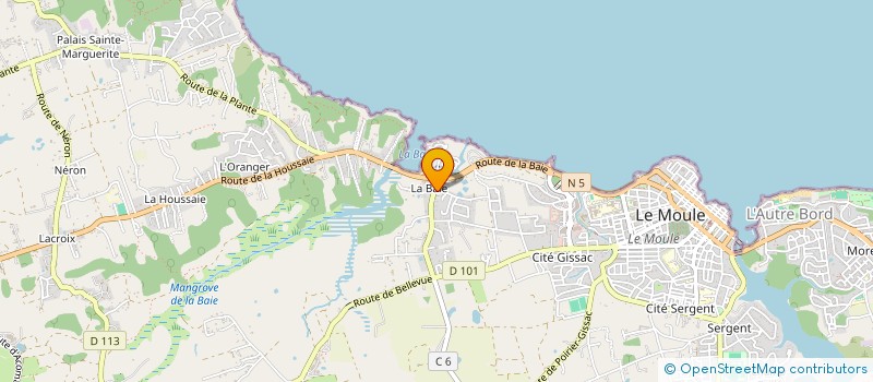 localisation de l'entreprise LES TRANSPORTS DE LA BAIE à LE MOULE