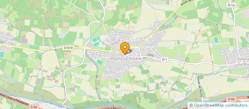 localisation de l'entreprise LES TRANSPORTS DE LA TET  PEZILLA-LA-RIVIERE