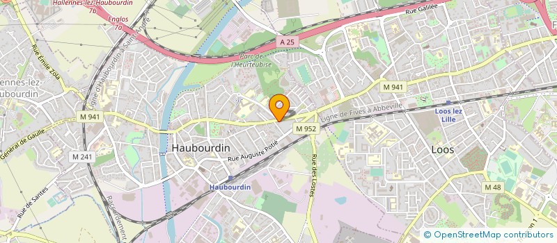 localisation de l'entreprise LES TRANSPORTS ET SERVICES à HAUBOURDIN